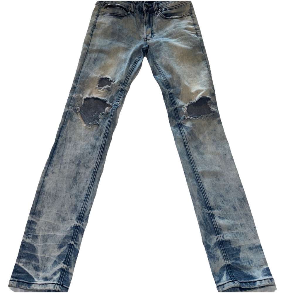 Rockstar Original Men Jeans Size 30 Distressed Bleached